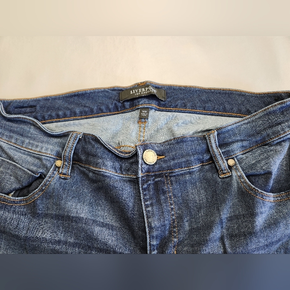 Liverpool Women's High Rise Dark Blue Jeans